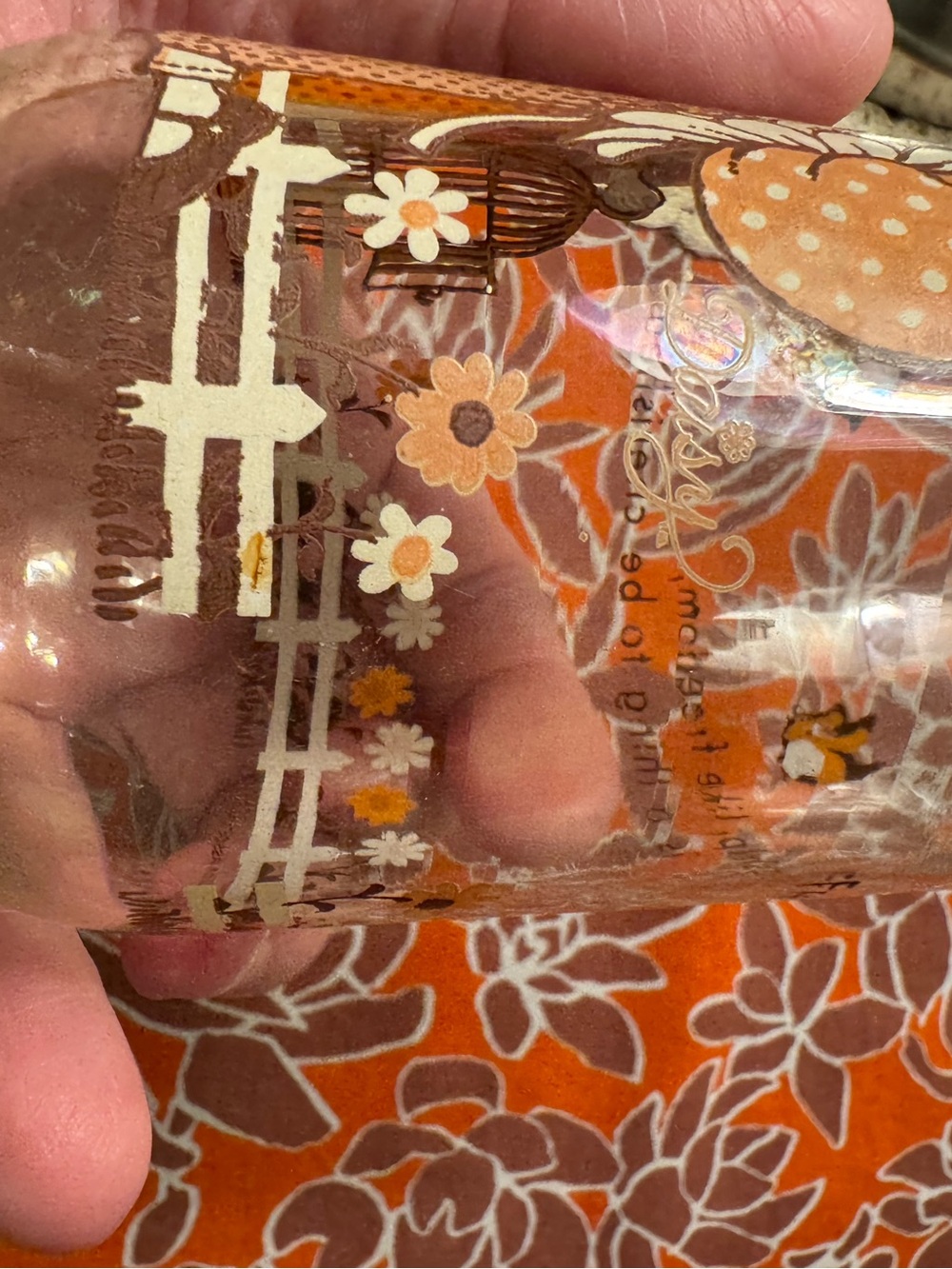 Vintage Kirby Martin Daisy Holly Hobbie Glass - Picture 2 of 13